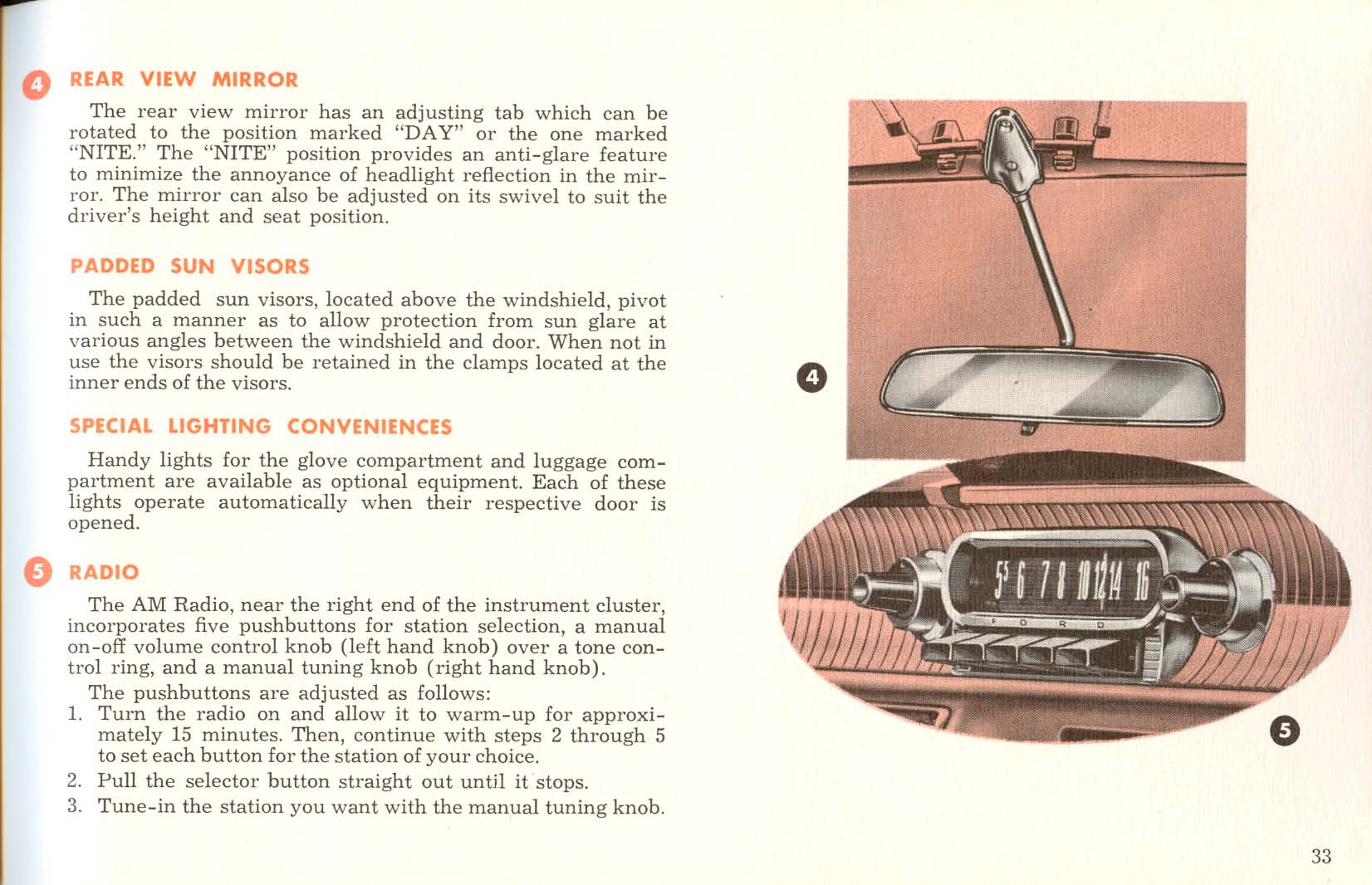 1961 Mercury Owners Manual Page 13